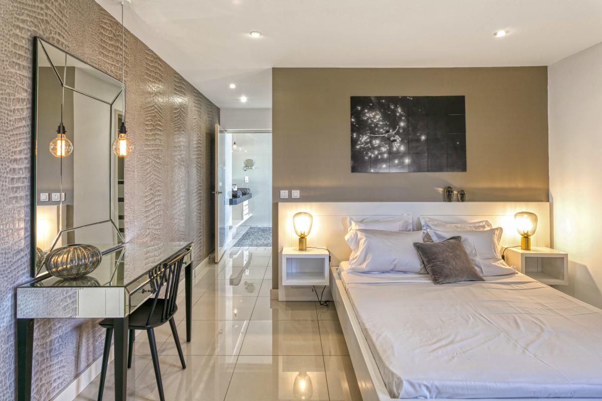 Location villa Saint Martin Mont Vernon - 6 chambres 14 personnes piscine vue mer salle de sport solarium terrain de pétanque (15)